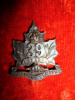 39th Battalion, 39C (Belleville, Ontario) Officer's Collar Badge